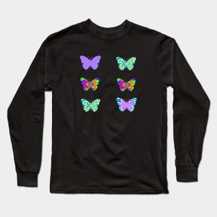 Psychedelic Butterflies - small 6 pack Long Sleeve T-Shirt